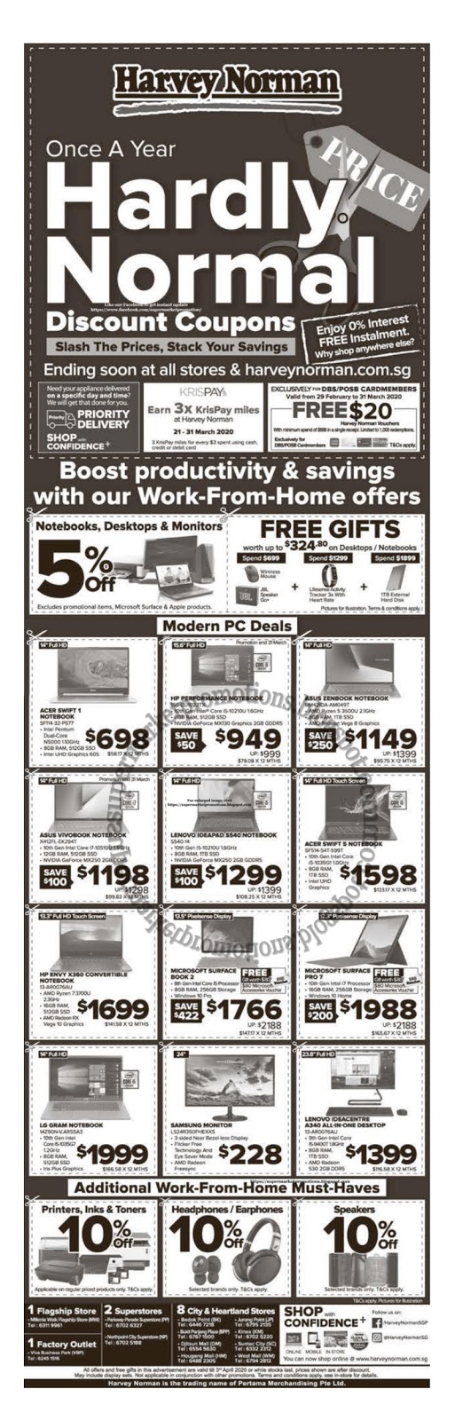 Harvey Norman Discount Coupons Deals 28 March 2020 Supermarket Promotions