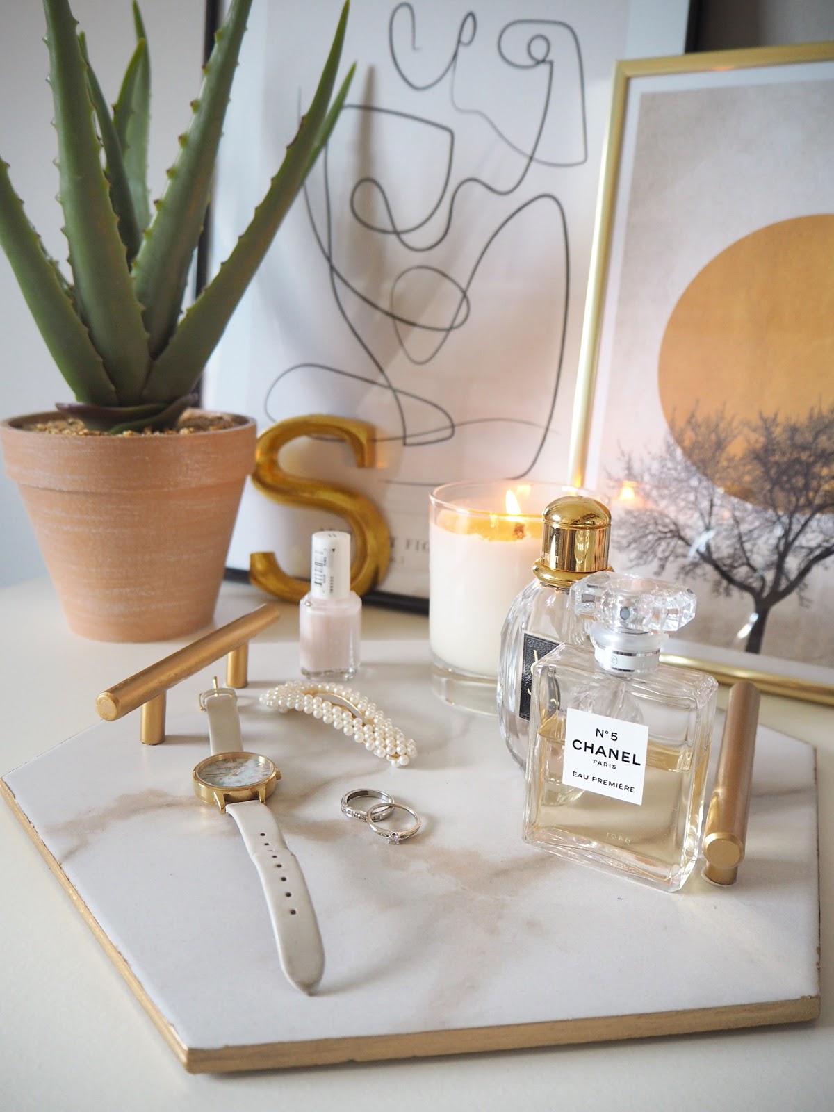 Weekend MiniMakes DIY Marble Tray Dove Cottage