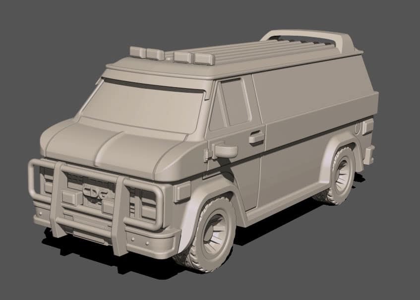 Wargame News and Terrain Crooked Dice New Modern Van Vehicle Preview