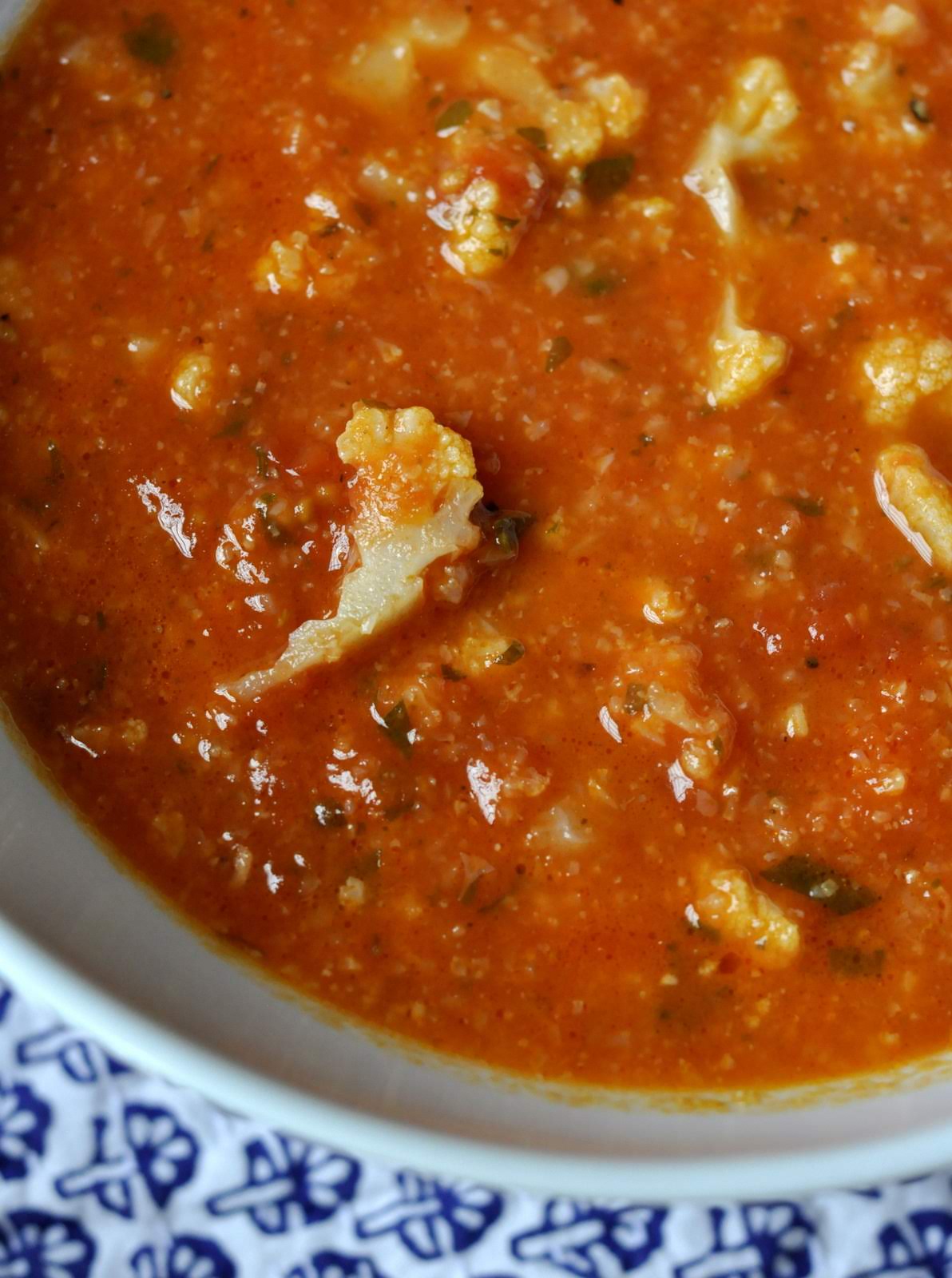 Cauliflower Tomato Sauce