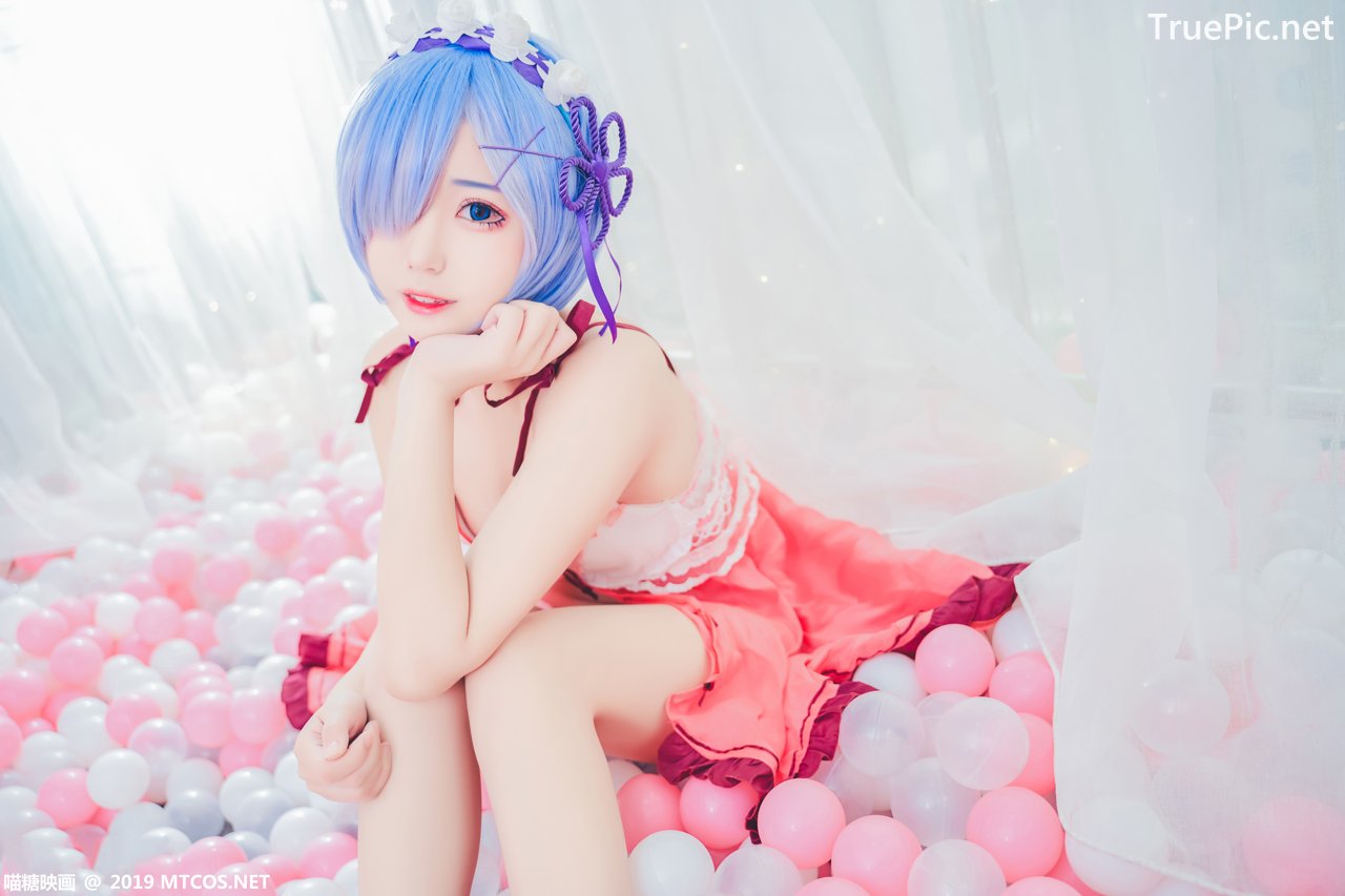 Image [MTCos] 喵糖映画 Vol.018 – Chinese Cute Model – Beautiful Rem Cosplay - TruePic.net - Picture-28