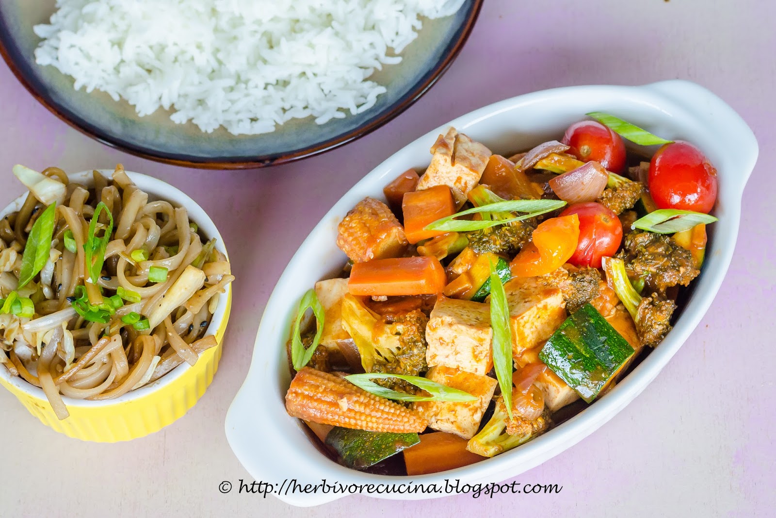 Herbivore Cucina Vegetables and Tofu in Gochujang Sauce