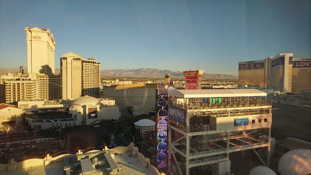 View from our room overlooking the Las Vegas strip