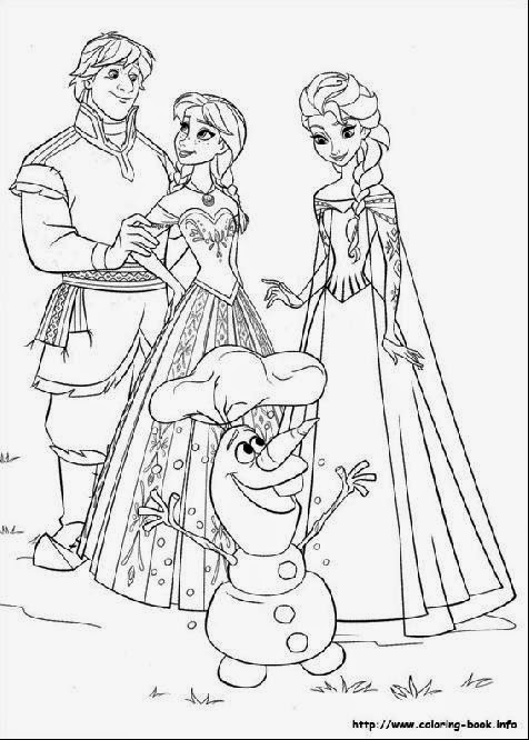 Frozen Coloring Sheet