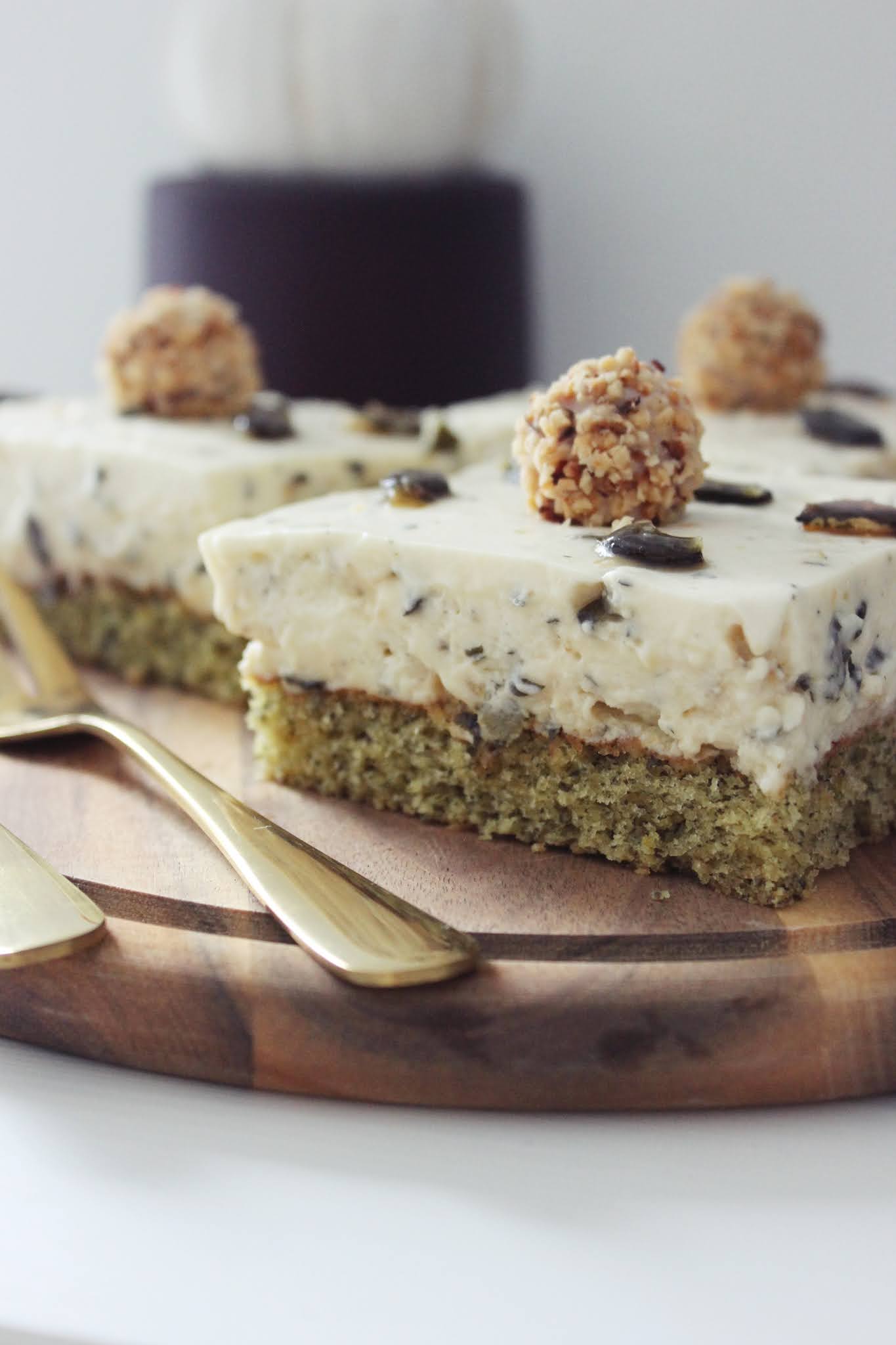 Kürbiskernkuchen vom Blech