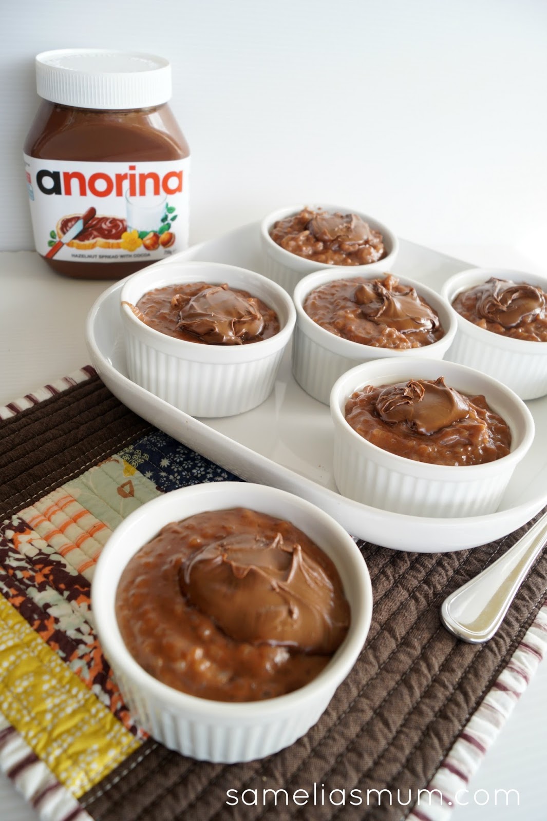 Samelia&amp;#39;s Mum: Chocolate Rice Pudding with Nutella