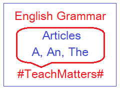 Articles (A, An & The) Rules With Examples In English Grammar ~ Teachmatters