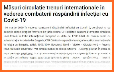 cfr calatori modifica mersul trenurilor din cauza coronaviruslui cfr calatori modifica mersul trenurilor din cauza coronaviruslui