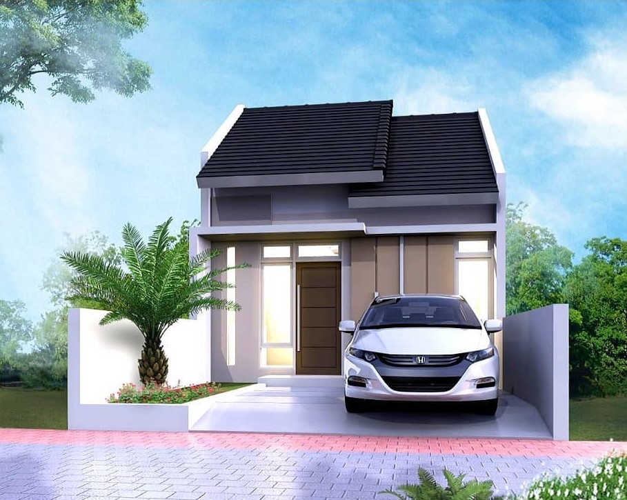 Desain dan Denah Rumah Minimalis  Terbaru Type 40 Luas Tanah 66 M2 Homeshabby com Kumpulan 