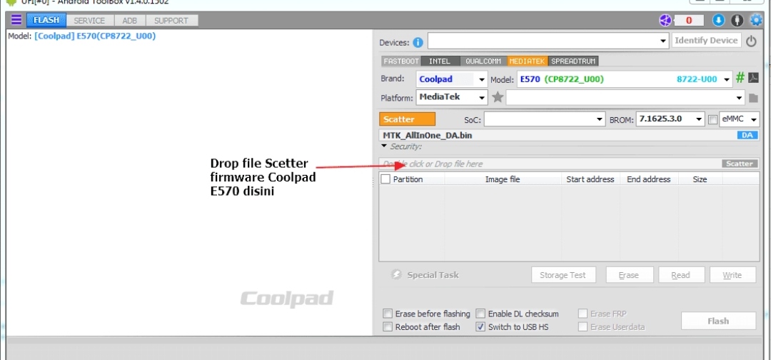 Bypass FRP Akun Google Coolpad E570 Done RickyFlash
