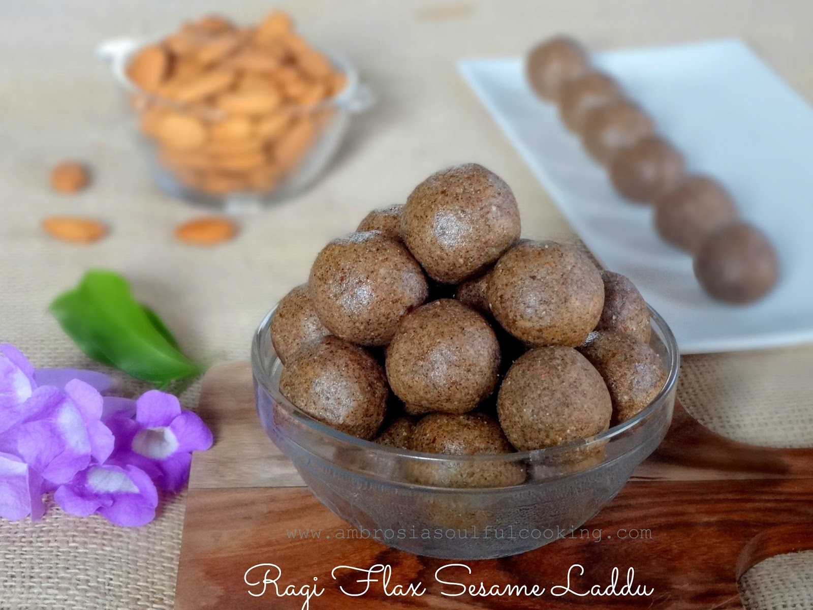 Ambrosia Ragi Flax and Sesame Laddu