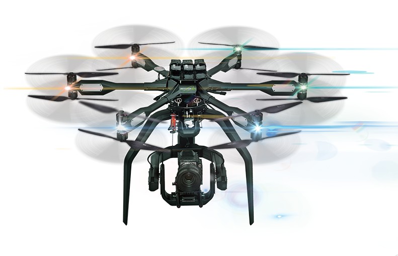 Dronereviewhot Black Armored Drone Coaxial Hexacoptor 12 Rotor