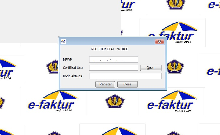 CARA INSTALL E FAKTUR visual data 8