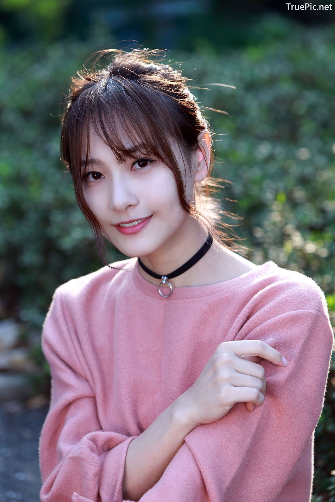Image-Taiwanese-Model-郭思敏-Pure-And-Gorgeous-Girl-In-Pink-Sweater-Dress-TruePic.net- Picture-47