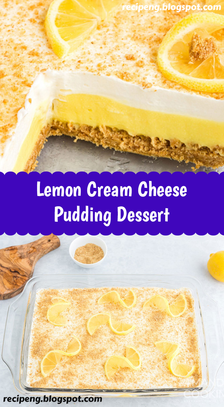 Lemon Cream Cheese Pudding Dessert Recipeng