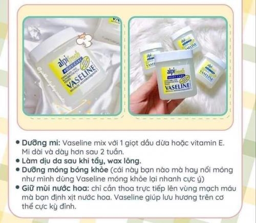 Vaseline dưỡng ẩm TOÀN VÙNG DA: DA MÓNG TAY, MÓNG CHÂN, ĐẦU GỐI THÂM KHÔ, KHỬU TAY THÂM KHÔ,.. Alpi 10 f62a7bb65 03c2 4ba0 a83f