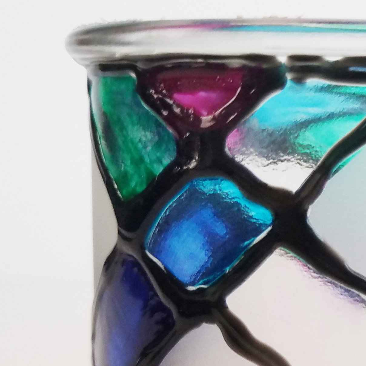 Erin Reed Makes: DIY Upcycled Stained Glass Containers from Oui Yogurt Jars
