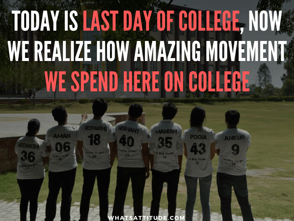 32 Quotes About Last Day Of College Akaino Kuchibiru