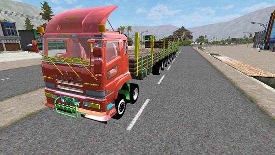 Mod Truck Fuso 20 Ban Super Long Chassis