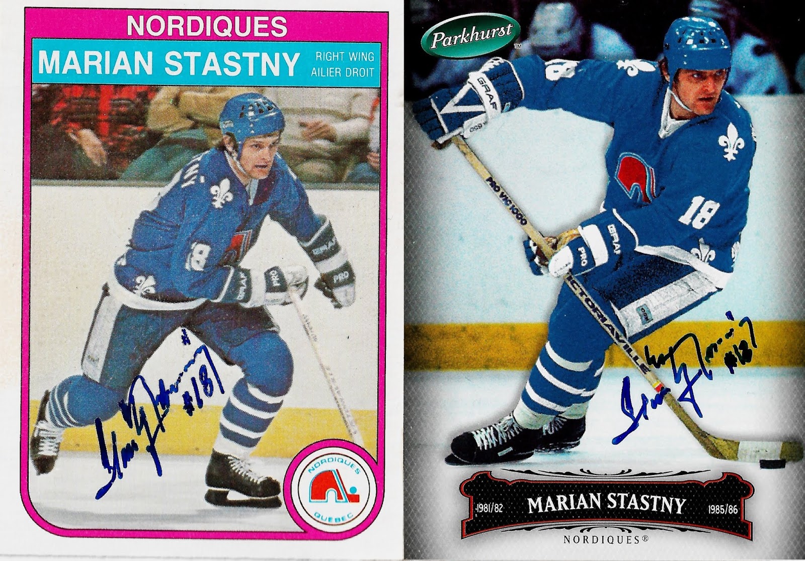 Peter Stastny Quebec Nordiques Autographed Signed Retro Fanatics