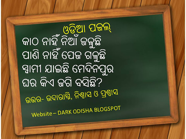 odia double meaning question answer