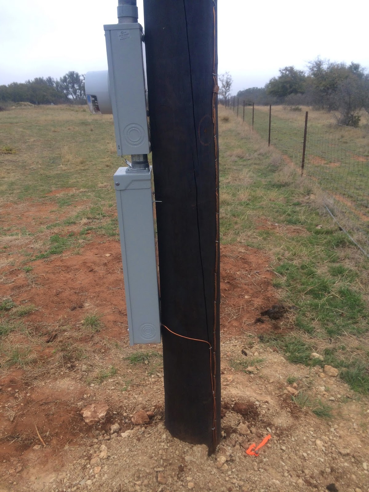 Stockton House: Installed the temporary electrical panel for power ...