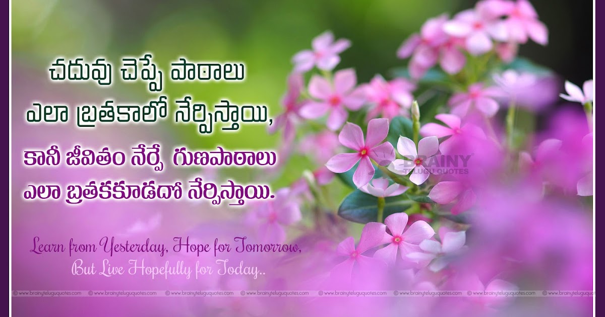 Motivational life changing Quotes in Telugu | BrainyTeluguQuotes