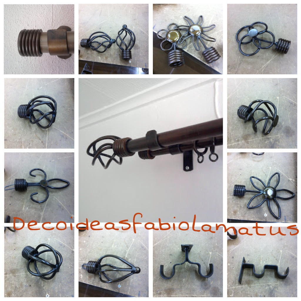 Confección de Cortinas, venta de Barras óxido y rieles aluminio en