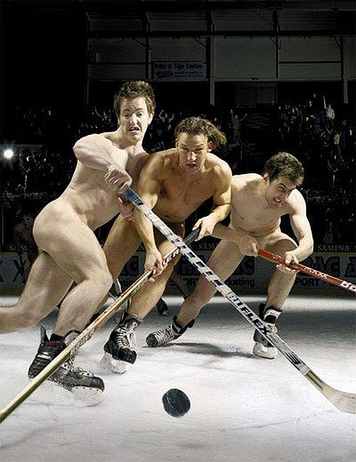 Hockey Naked Player.