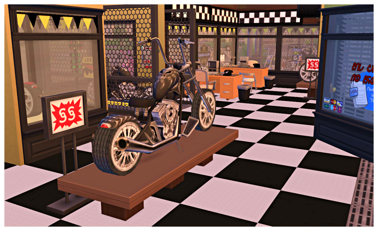 Sims 4 CC's The Best Easy Rider Motorcycle Shop and CC by SimDoughnut