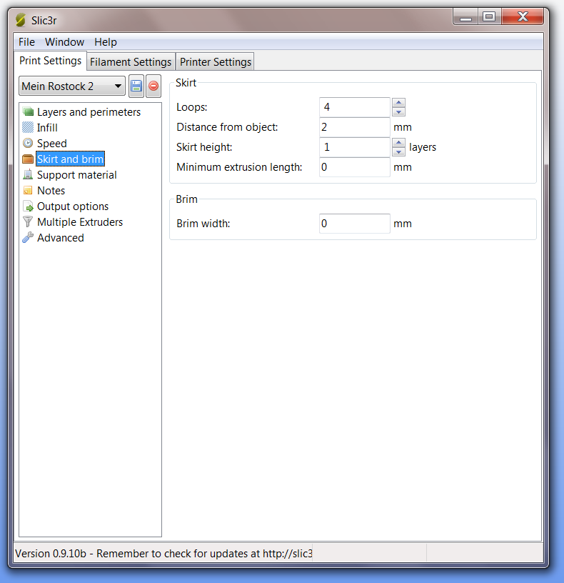 3D Print Technology & Business Repetier Host & Slic3r Settings for