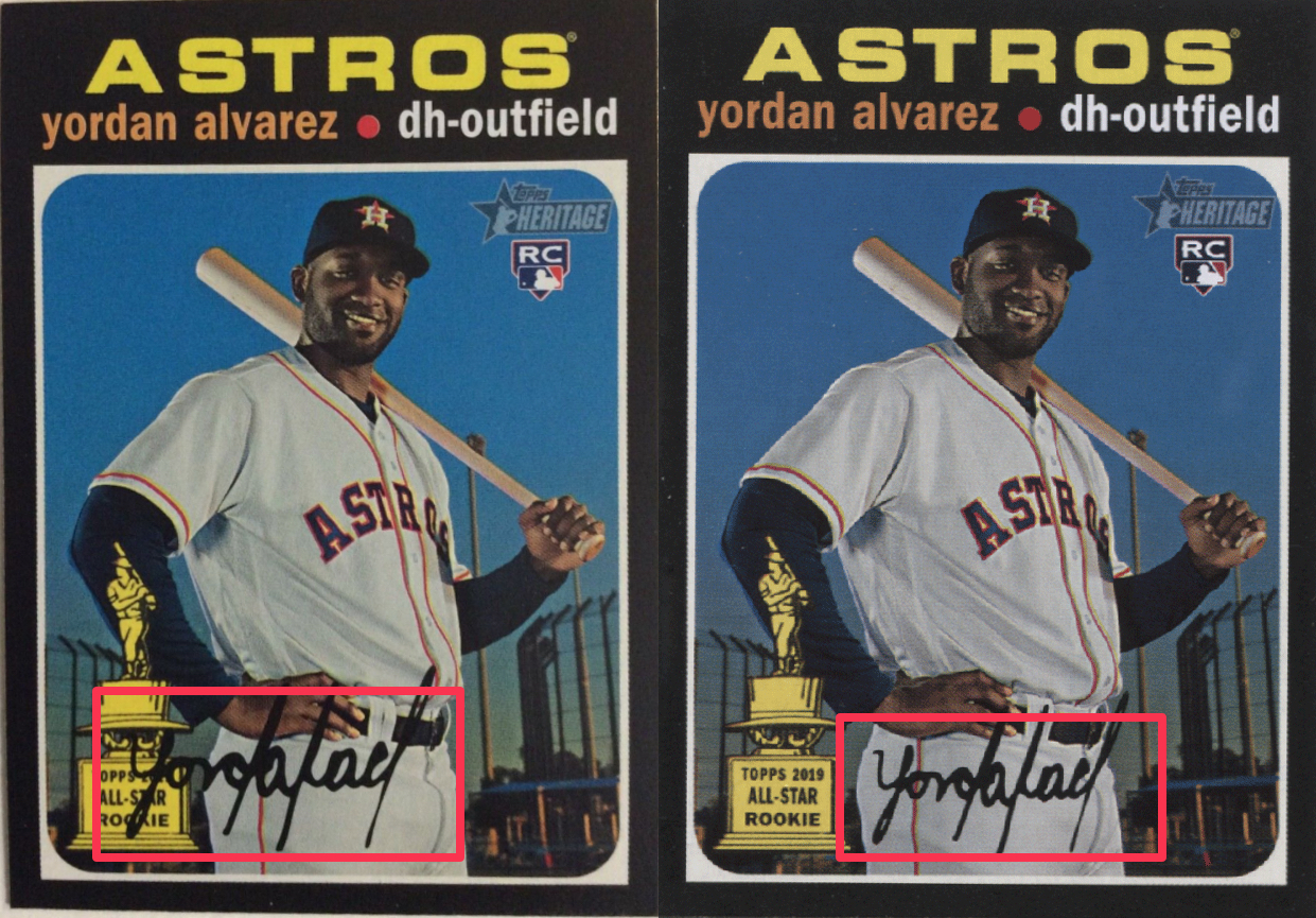 All About Sports Cards First Error Card In 2020 Topps Heritage