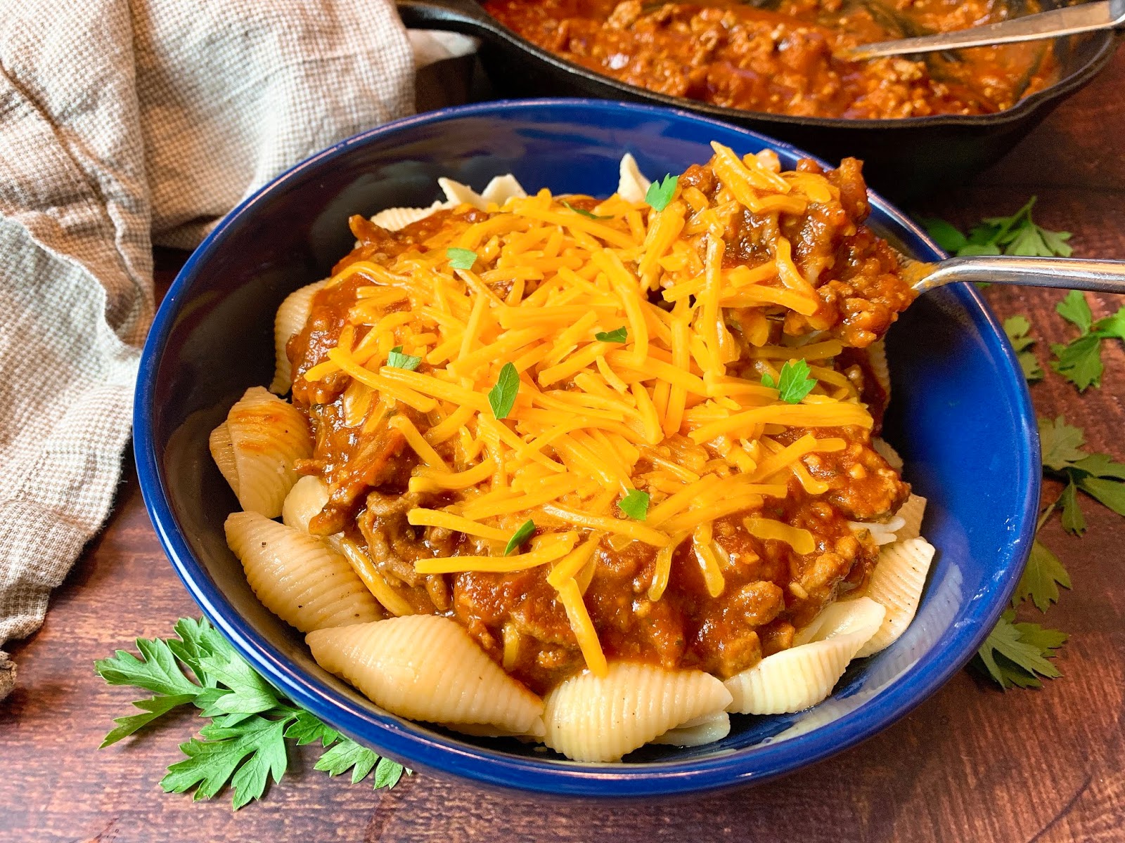 Barbecued Beef and Pasta