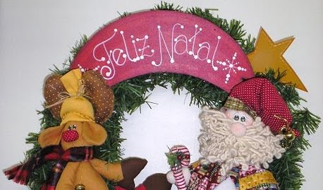 Guirlanda de Natal com moldes