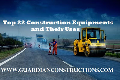 list examples of construction equipments and their uses
