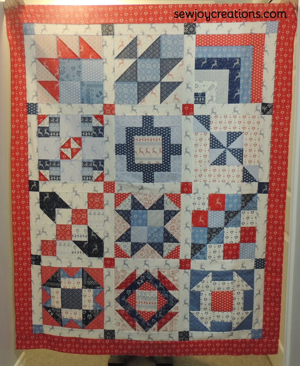 Sew Joy First Quilt Top of 2020 Winter Fun