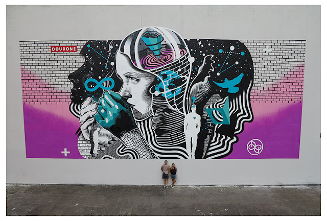 Dourone recently stopped by the city of Louvain La Neuve in Belgium where he was invited by the Kosmopolite Art Tour 2015.