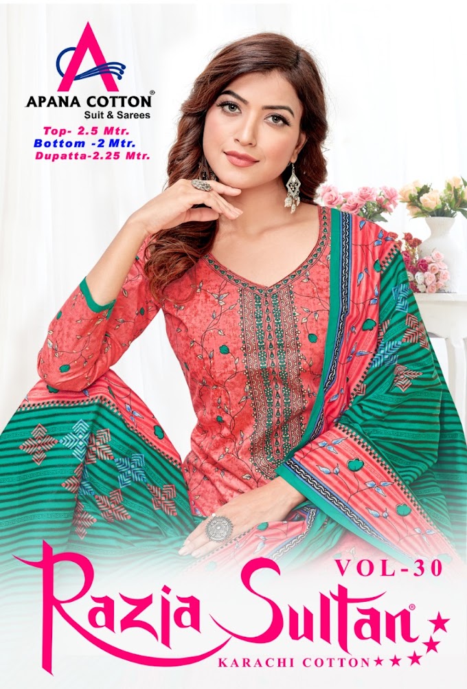 Apna Cotton Razia Sultan vol 30 Cotton Dress material
