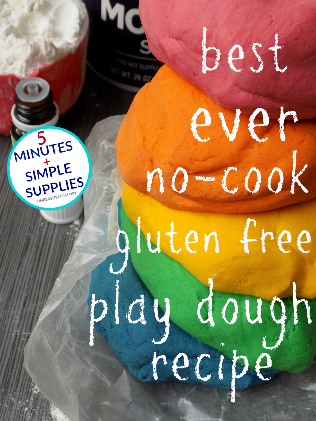 DIY non-toxic play dough for kids