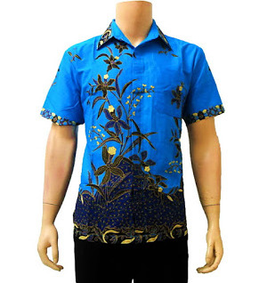 Model Baju  Batik Untuk  Kerja  Pria  Batik Indonesia