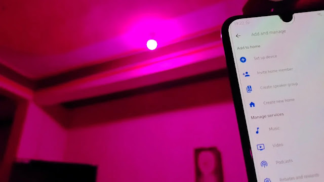 click on set up device Set up device in google home app