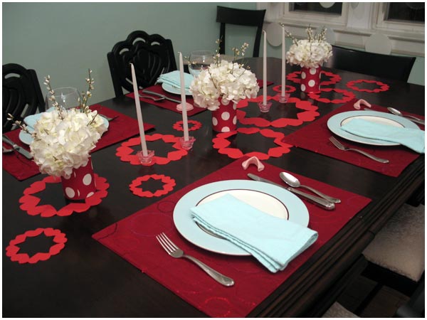 valentines day dinner table Decoration idea 2013
