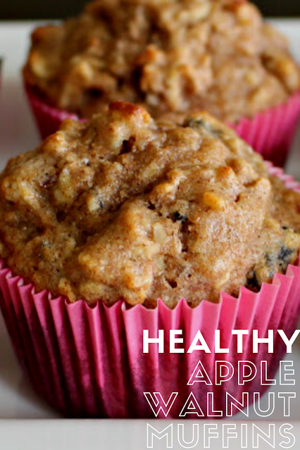 Healthy and Delicious Apple Muffins with Walnuts. NO added sugar!