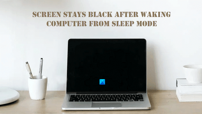 La pantalla permanece en negro después de activar la computadora desde el modo de suspensión