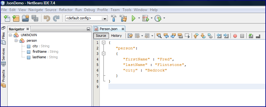 Inspired by Actual Events: NetBeans 7.4 JSON Support