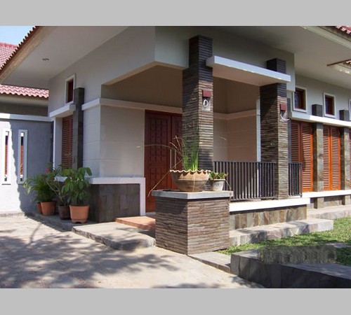  Desain  Tiang Teras  Rumah  Modern Bagian  Eksterior Depan  