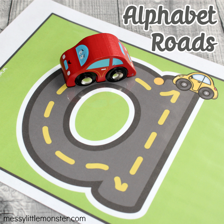 Alphabet roads letter formation printable