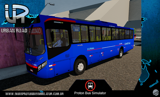 Apache VIP IV MB N.S.Penha Confort Line Skin Proton Bus Simulator - Caio Apache VIP IV MB N.S.Penha