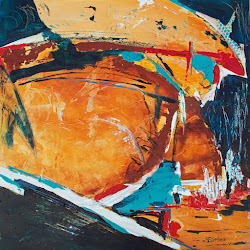 fire painting abstract expressive arizona acrylic deep sharon sieben flight artist