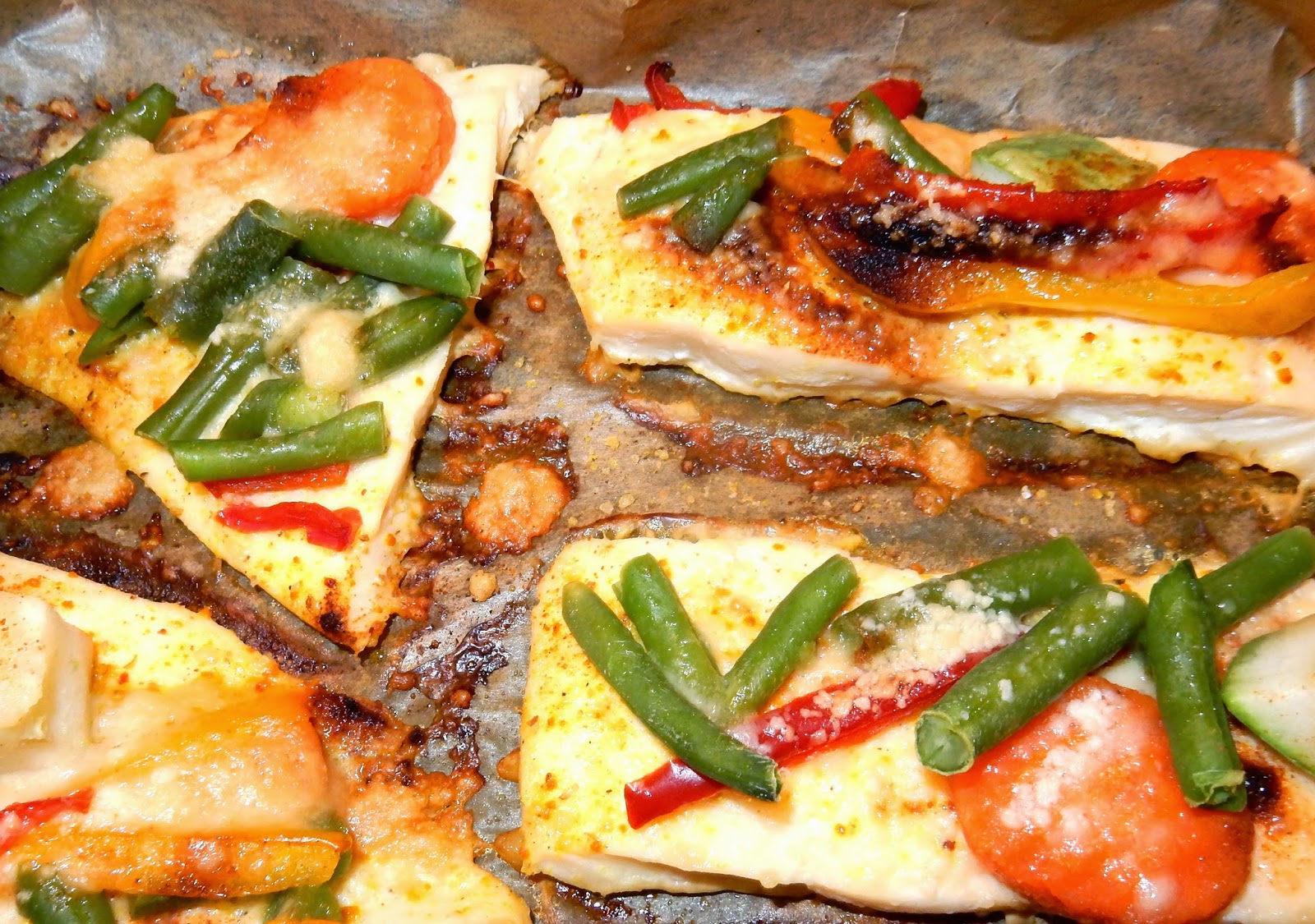 Камбала с овощами в духовке